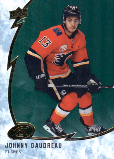 2019-20 Upper Deck Ice Green #35 Johnny Gaudreau (20-QQ14-NHLFLAMES)