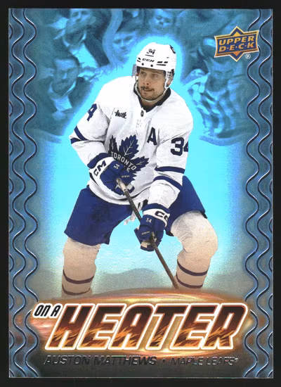 2024-25 Upper Deck On a Heater #OH7 Auston Matthews (30-QQ14-NHLMAPLELEAFS)