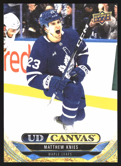 2024-25 Upper Deck UD Canvas #C1 Matthew Knies (15-QQ14-NHLMAPLELEAFS)
