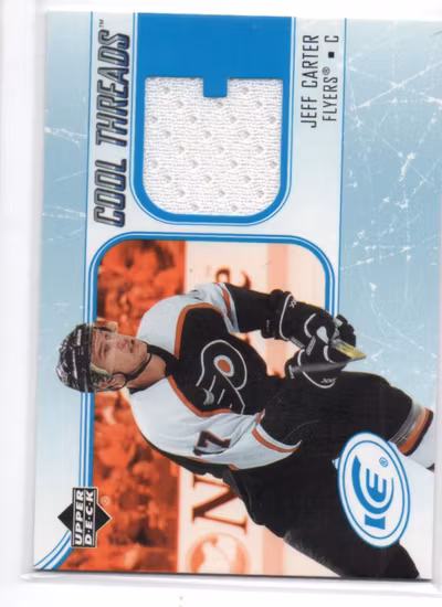 2005-06 Upper Deck Ice Cool Threads #CTJC Jeff Carter (30-RR6-NHLFLYERS)