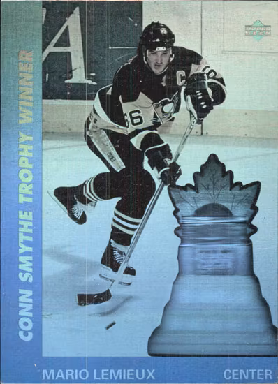 1991-92 Upper Deck Award Winner Holograms #AW9 Mario Lemieux (15-RR8-NHLPENGUINS)
