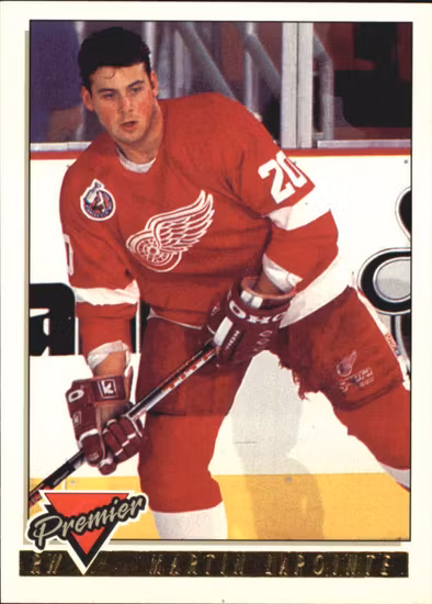 1993-94 Topps Premier Gold #263 Martin Lapointe (12-RR8-NHLREDWINGS)