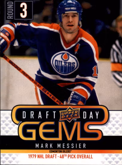 2009-10 Upper Deck Draft Day Gems #GEM14 Mark Messier (15-RR8-NHLOILERS)