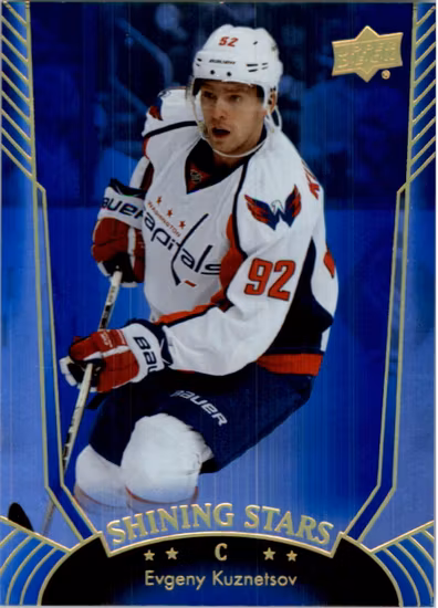 2016-17 Upper Deck Shining Stars Royal Blue #SS23 Evgeny Kuznetsov (30-RR8-NHLCAPITALS)