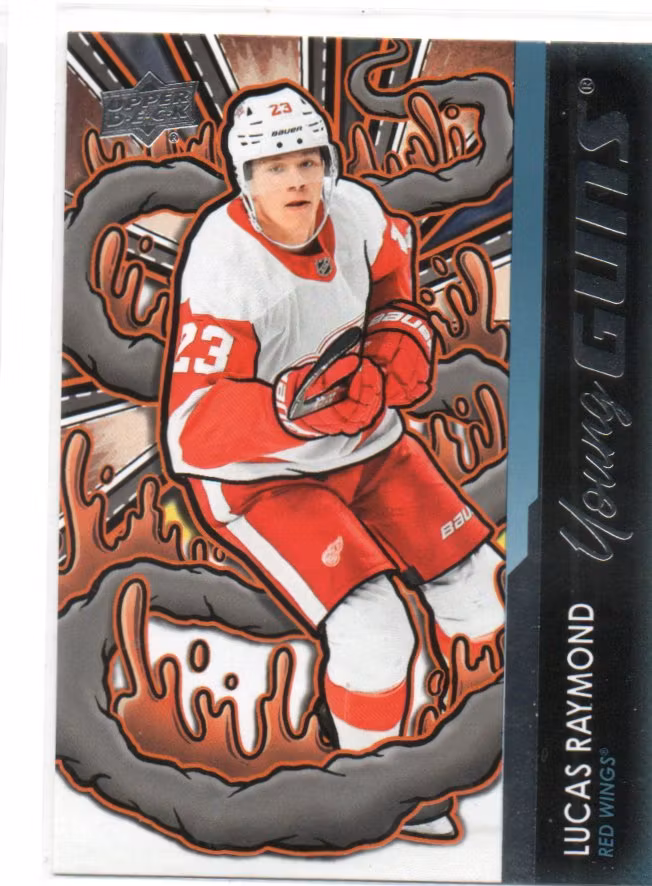 2024-25 Upper Deck Young Guns Renewed Series 2 #464 Lucas Raymond (20-NN7-NHLREDWINGS)