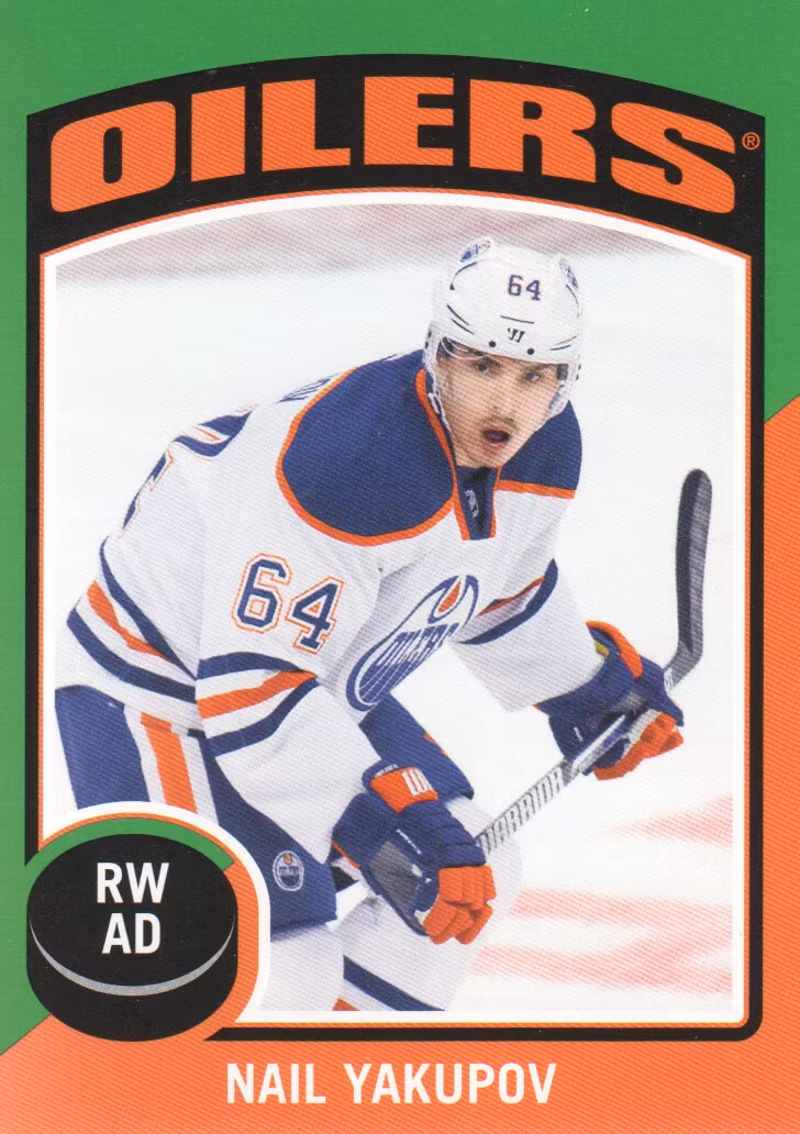 2014-15 O-Pee-Chee Stickers #ST17 Nail Yakupov (10-QQ12-NHLOILERS)