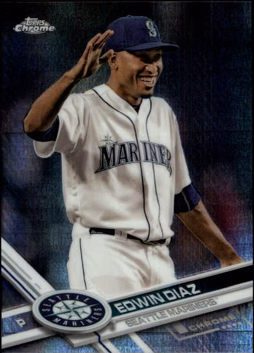 2017 Topps Chrome Prism Refractors #195 Edwin Diaz (15-QQ14-MLBMARINERS)
