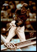 2017 Topps Chrome Sepia Refractors #187 Ryan Schimpf (12-QQ14-MLBPADRES)