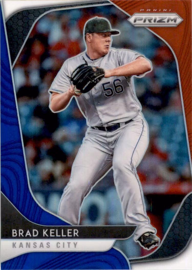2020 Panini Prizm Prizms Red White and Blue #74 Brad Keller (12-QQ14-MLBROYALS)