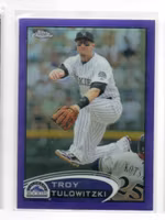2012 Topps Chrome Purple Refractors #110 Troy Tulowitzki (25-RR5-MLBROCKIES)