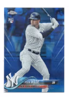 2018 Topps Chrome Blue Refractors #32 Tyler Wade (15-RR7-MLBYANKEES)