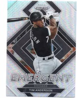 2022 Panini Prizm Emergent Prizms Silver #8 Tim Anderson (15-QQ11-MLBWHITESOX)