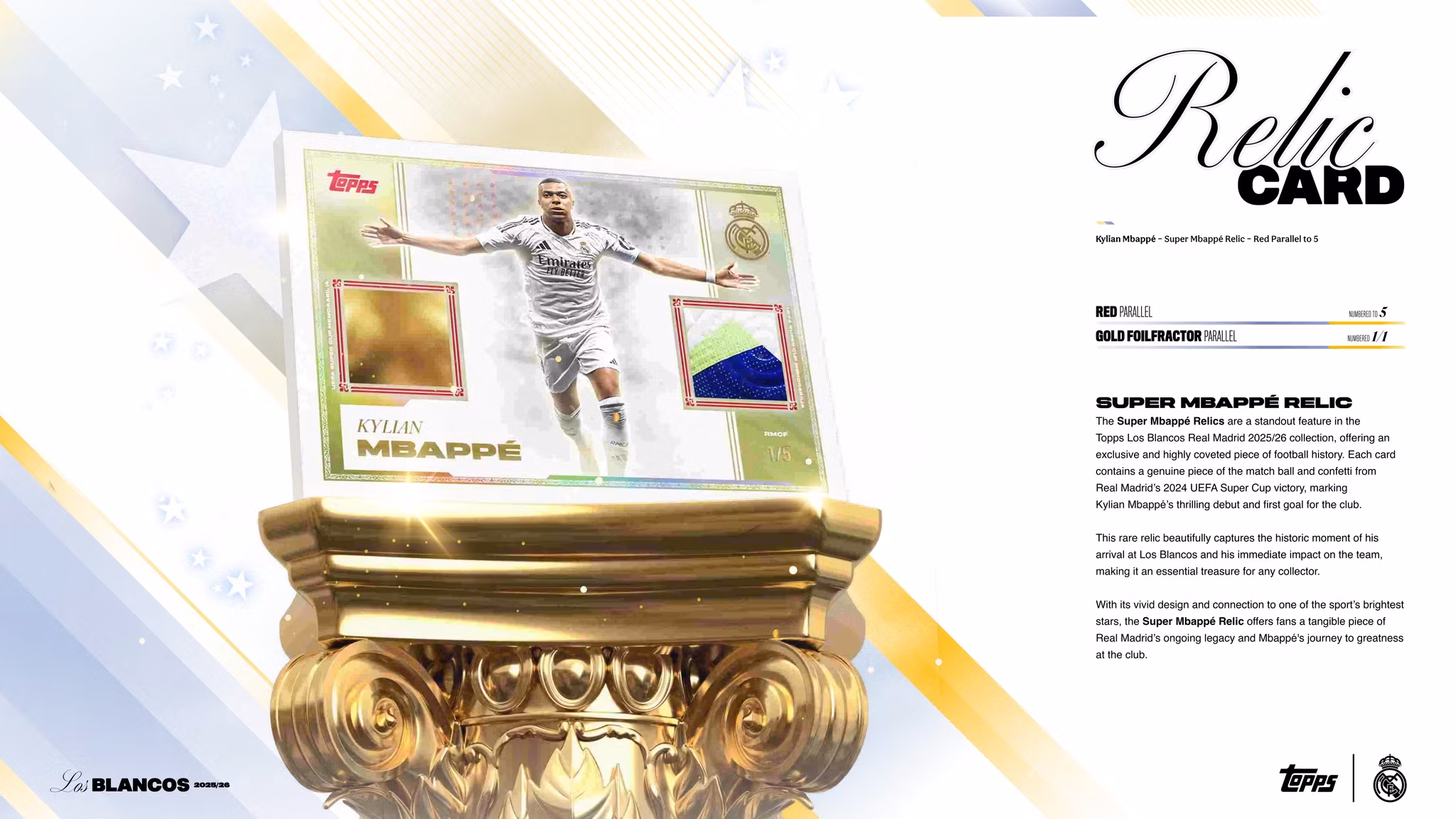 2025-26 Topps Real Madrid Los Blancos (Hobby Box)