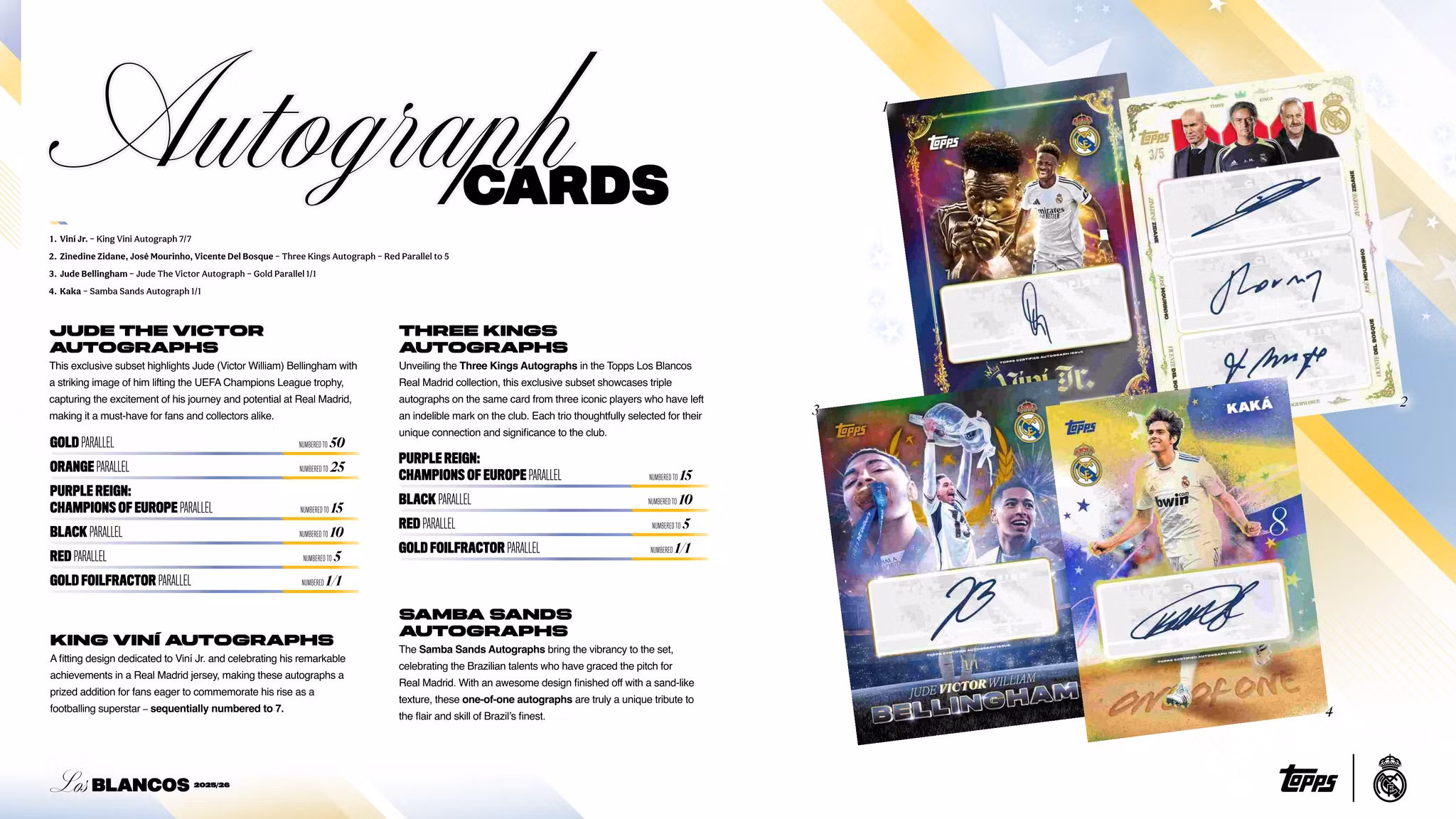 2025-26 Topps Real Madrid Los Blancos (Hobby Box)
