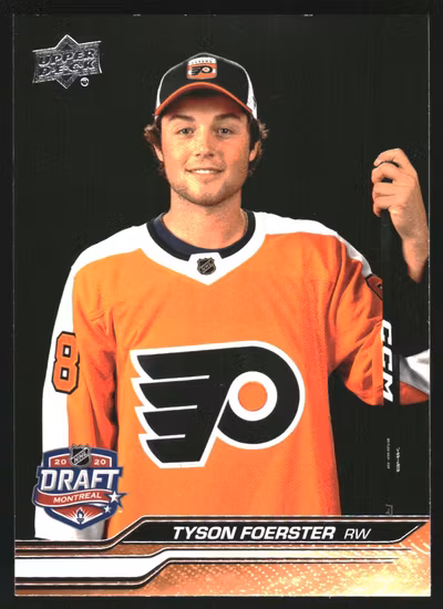 2023-24 Upper Deck #733 Tyson Foerster 1R (UU1-NHLFLYERS)