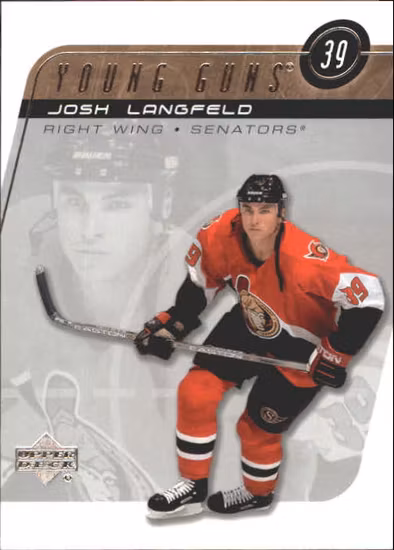 2002-03 Upper Deck #217 Josh Langfeld YG (UU2-NHLSENATORS)
