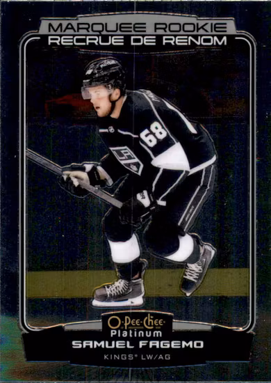2022-23 O-Pee-Chee Platinum #211 Samuel Fagemo RC (UU2-NHLKINGS)
