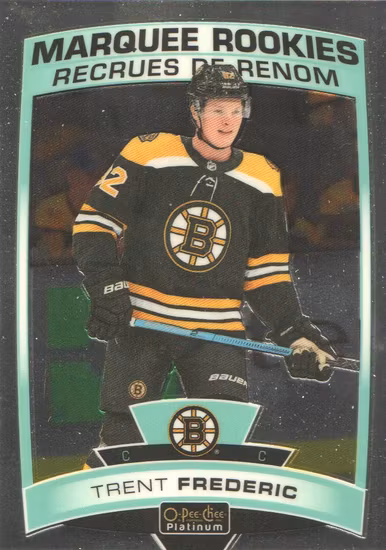 2019-20 O-Pee-Chee Platinum #191 Trent Frederic RC (UU2-NHLBRUINS)