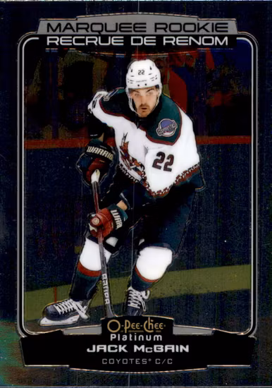 2022-23 O-Pee-Chee Platinum #216 Jack McBain RC (UU2-NHLCOYOTES)