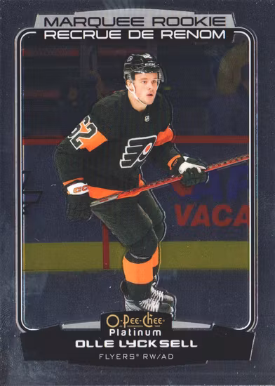 2022-23 O-Pee-Chee Platinum #285 Olle Lycksell RC(UU2-NHLFLYERS)