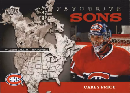 2008-09 Upper Deck Favourite Sons #FS9 Carey Price (UU2-NHLCANADIENS)
