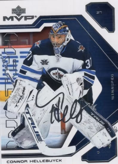 2021-22 Upper Deck MVP 20th Anniversary #87 Connor Hellebuyck  (UU3-NHLJETS)