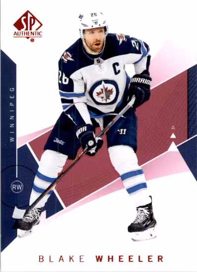 2018-19 SP Authentic Limited Red #77 Blake Wheeler (UU4-NHLJETS)