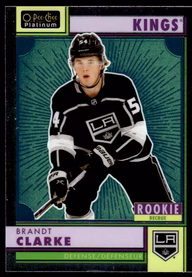 2022-23 O-Pee-Chee Platinum Retro #R96 Brandt Clarke (UU4-NHLKINGS)