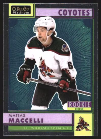 2022-23 O-Pee-Chee Platinum Retro #R85 Matias Maccelli (UU4-NHLCOYOTES)