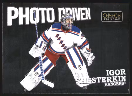 2022-23 O-Pee-Chee Platinum Photo Driven #PD4 Igor Shesterkin (UU5-NHLRANGERS)
