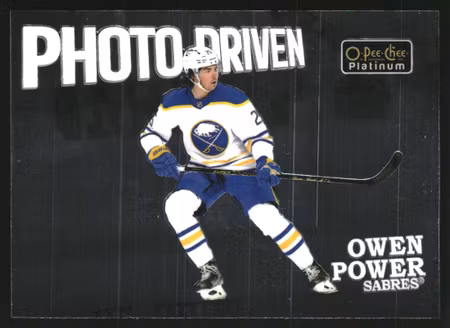 2022-23 O-Pee-Chee Platinum Photo Driven #PD15 Owen Power (UU5-NHLSABRES)