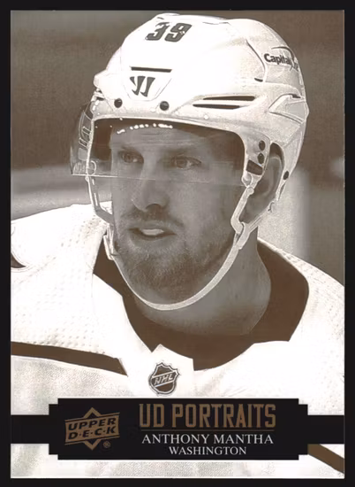 2021-22 Upper Deck Portraits #P30 Anthony Mantha (UU5-NHLCAPITALS)