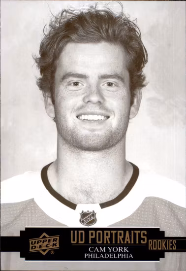 2021-22 Upper Deck Portraits #P54 Cam York (UU5-NHLFLYERS)