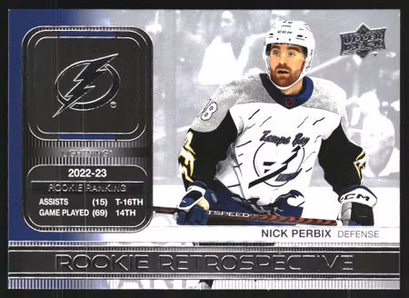 2023-24 Upper Deck Rookie Retrospective #RR15 Nick Perbix (UU5-NHLLIGHTNING)