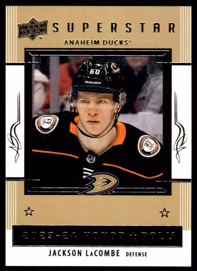 2023-24 Upper Deck Honor Roll #HR43 Jackson LaCombe (UU6-NHLDUCKS)