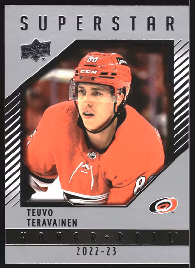 2022-23 Upper Deck Honor Roll #HR20 Teuvo Teravainen (UU6-NHLHURRICANES)