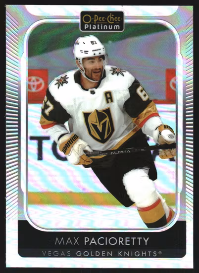 2021-22 O-Pee-Chee Platinum Rainbow #38 Max Pacioretty (UU7-NHLGOLDENKNIGHTS)