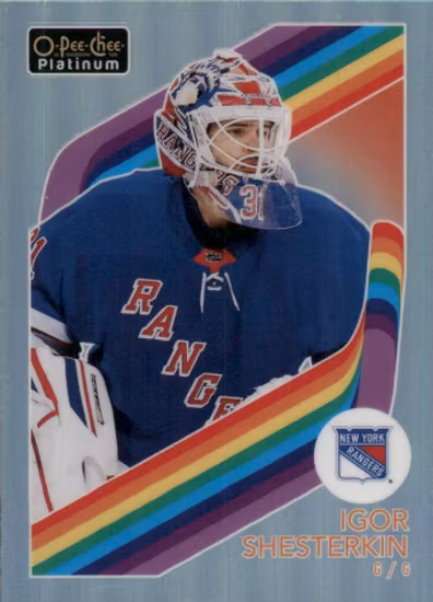 2023-24 O-Pee-Chee Platinum Retro Rainbow #R13 Igor Shesterkin (UU7-NHLRANGERS)