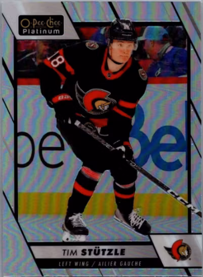 2023-24 O-Pee-Chee Platinum Rainbow #186 Tim Stutzle (UU7-NHLSENATORS)
