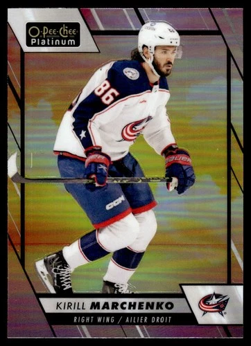 2023-24 O-Pee-Chee Platinum Sunset #128 Kirill Marchenko (UU7-NHLBLUEJACKETS)