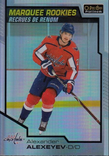 2020-21 O-Pee-Chee Platinum Rainbow #174 Alexander Alexeyev (UU8-NHLCAPITALS)
