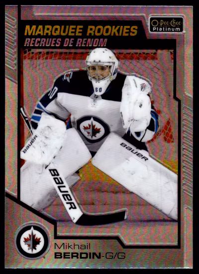 2020-21 O-Pee-Chee Platinum Rainbow #188 Mikhail Berdin (UU8-NHLJETS)