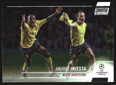 2021-22 Stadium Club Chrome UEFA Champions League #8 Andres Iniesta (UU8-BARCELONA)