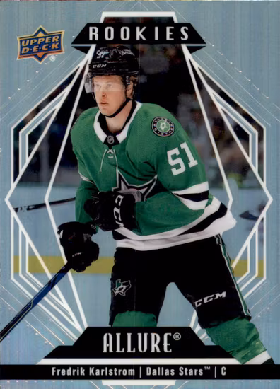 2022-23 Upper Deck Allure #113 Fredrik Karlstrom RC (UU8-NHLSTARS)