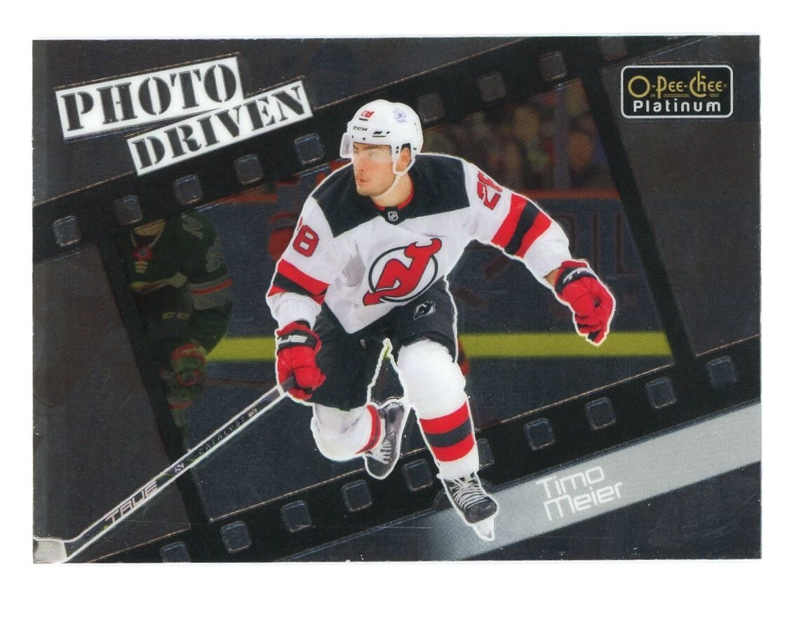 2023-24 O-Pee-Chee Platinum Photo Driven #PD5 Timo Meier (UU9-NHLDEVILS)