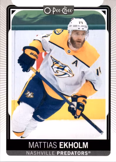 2021-22 O-Pee-Chee #265 Mattias Ekholm (UU9-NHLPREDATORS)
