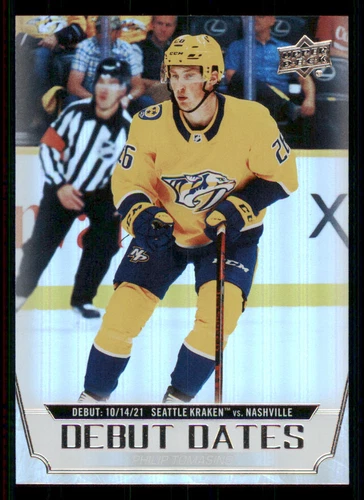 2022-23 Upper Deck Debut Dates #DD1 Philip Tomasino (UU9-NHLPREDATORS)