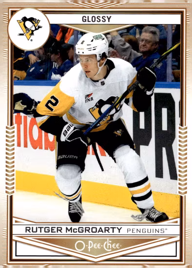 2024-25 Upper Deck O-Pee-Chee Glossy #OPC28 Rutger McGroarty (UU10-NHLPENGUINS)