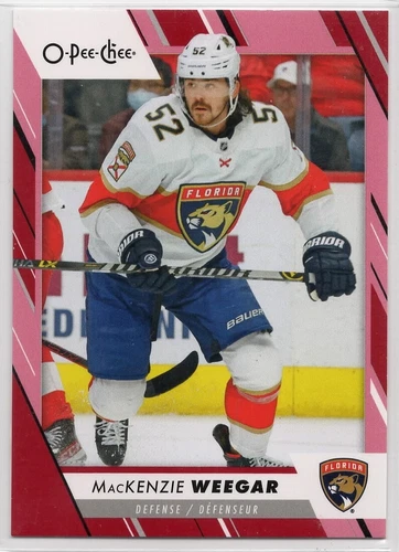 2023-24 O-Pee-Chee Red #315 MacKenzie Weegar (UU11-NHLPANTHERS)