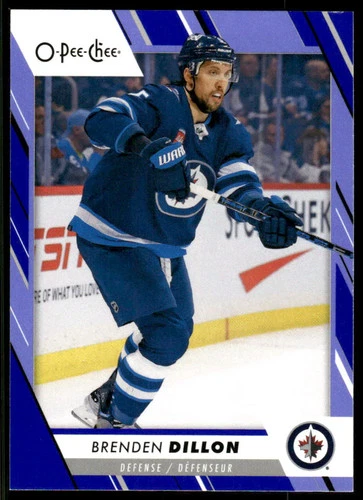 2023-24 O-Pee-Chee Blue #208 Brenden Dillon (UU11-NHLJETS)